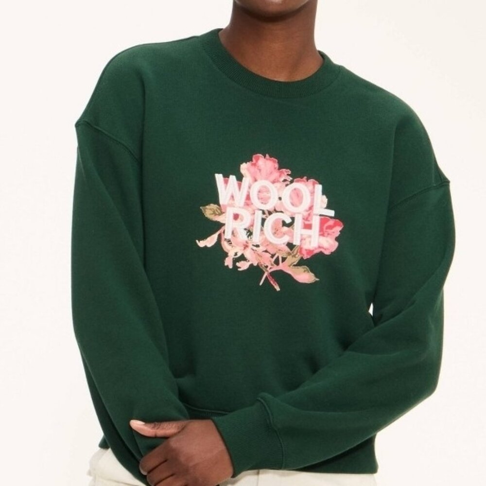 Woolrich sweatshirt Floral Embroidered NWOT